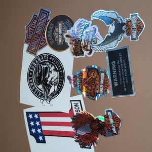 Harley Davidson Motorcycle Biker Sticker Lot